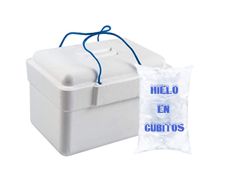 Pack de nevera de corcho y bolsa de hielo (2kg) - MICE CATERING